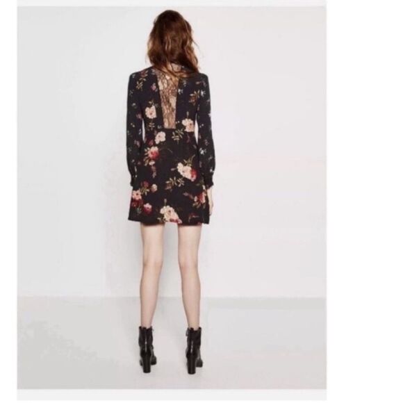 NWT ZARA Dress Blogger Favorite Floral Blogger Lace - Picture 2 of 12